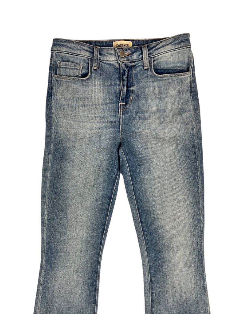 L'AGENCE Oriana High Rise Straight Leg Jean 25 Highland - Picture 9 of 15